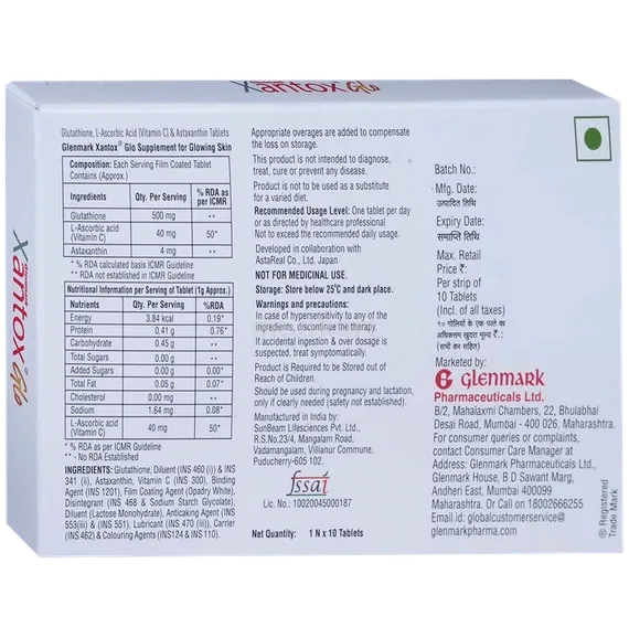 xantox glo skin tablet 10's